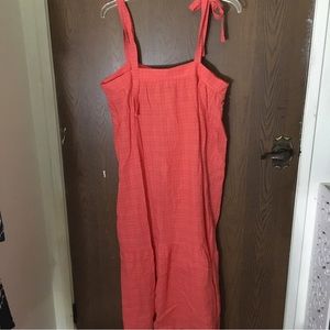Primark Coral Orange Summer Dress Size 14 ✂️